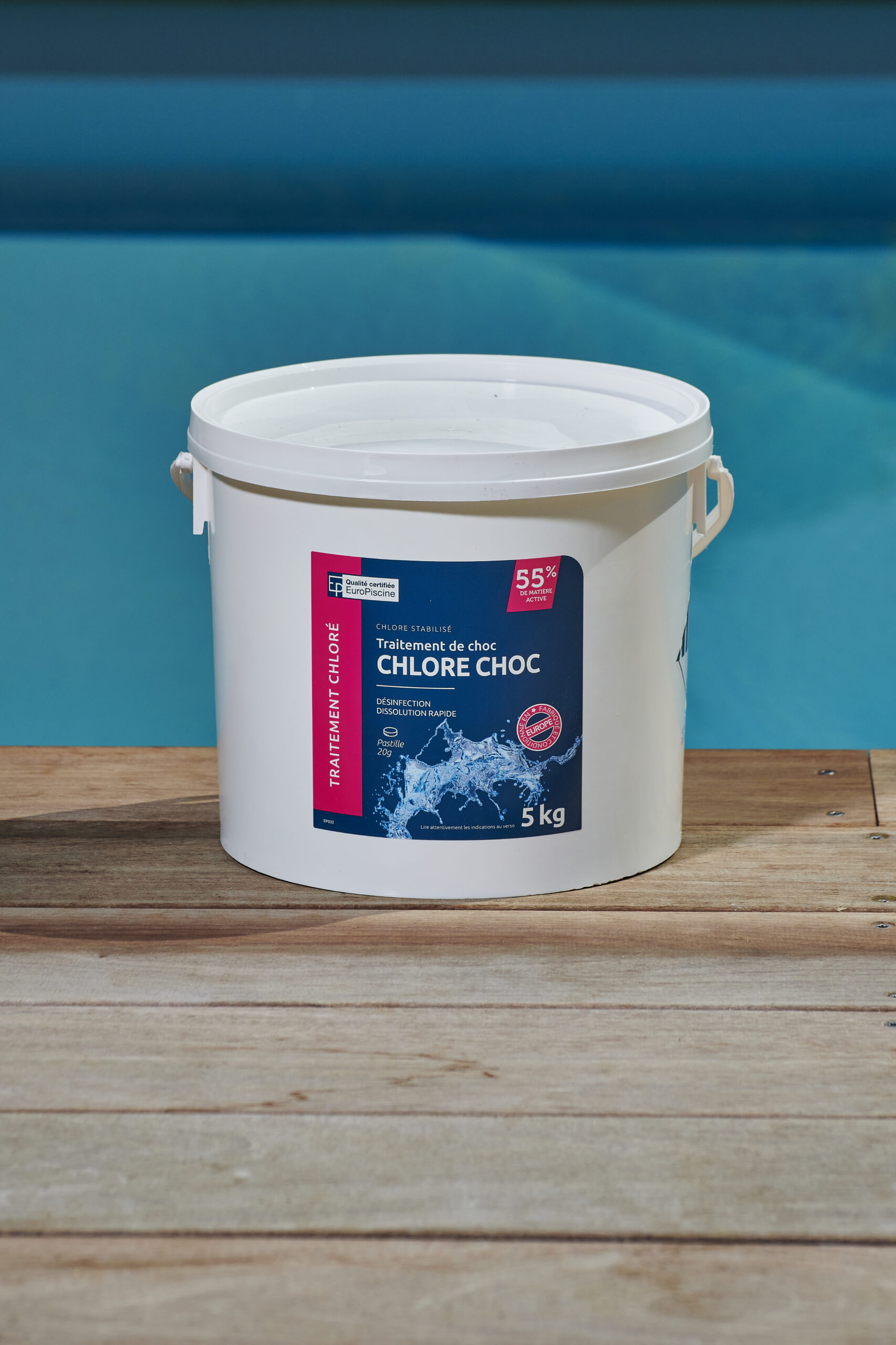 CHLORE CHOC 5 KG- Hénocque Piscines