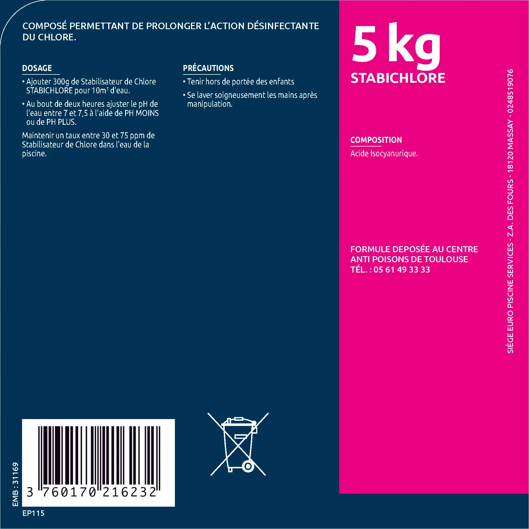 STABICHLORE 5 KG