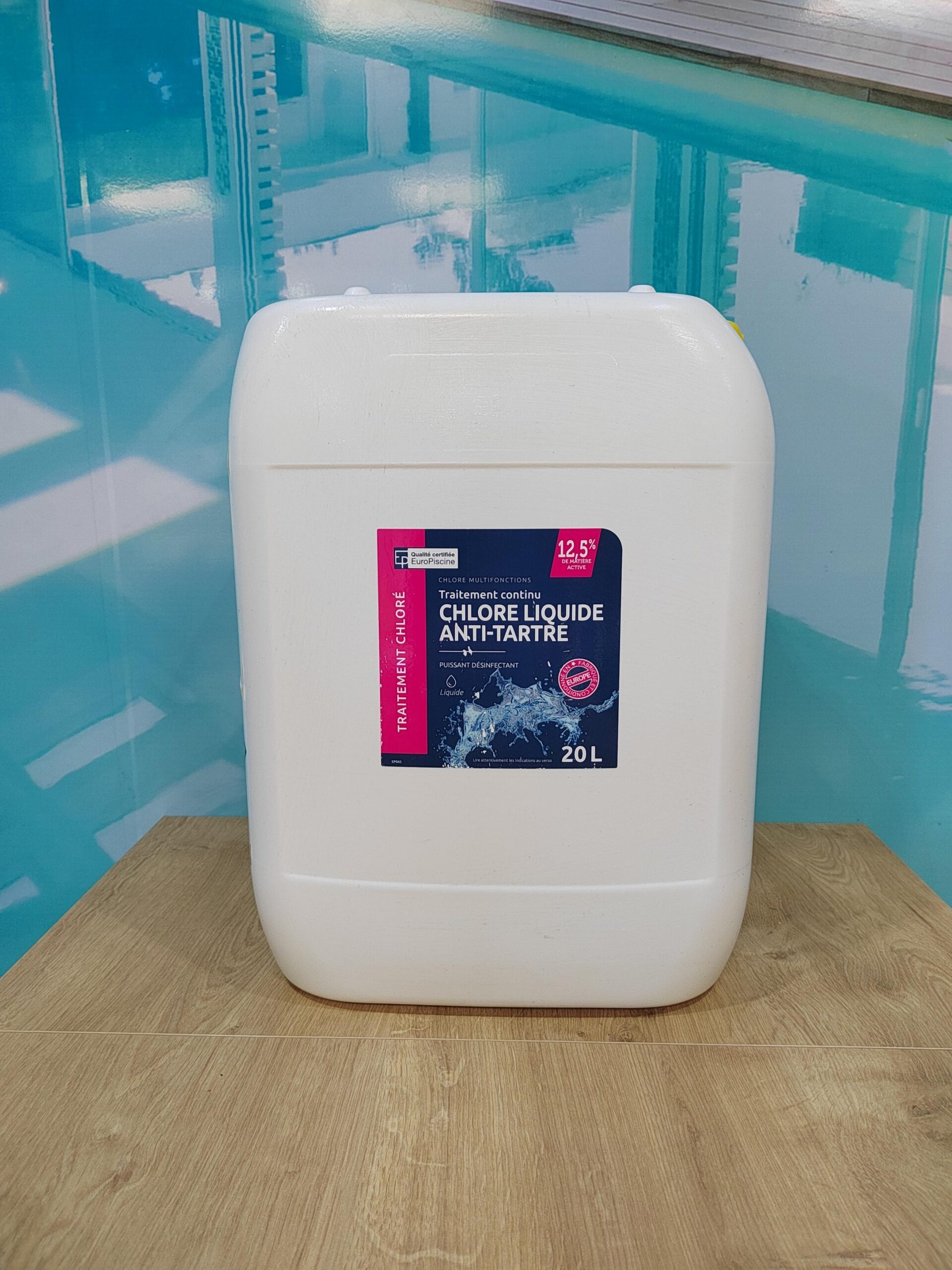 CHLORE LIQUIDE ANTI-TARTRE 20 LITRES