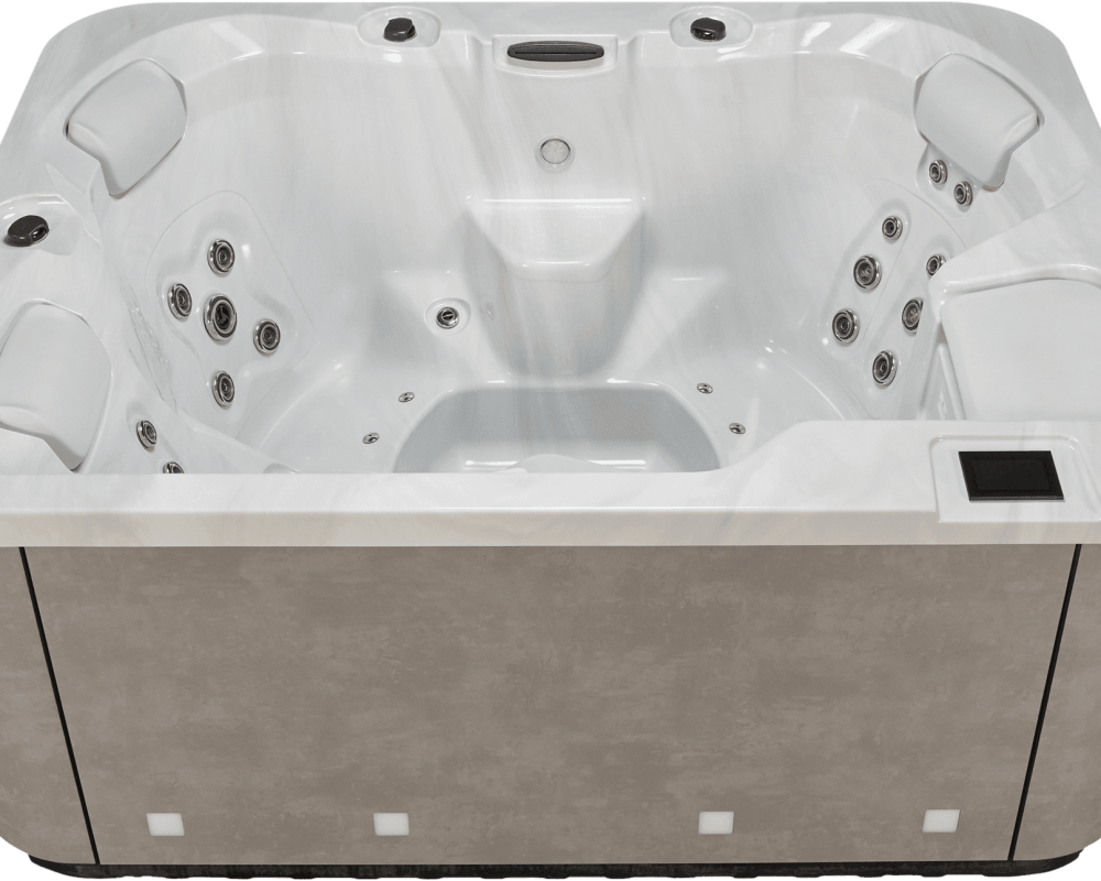 Spa OEWEO Privilège 3 avec 3 places, design haut de gamme et 41 jets de massage.